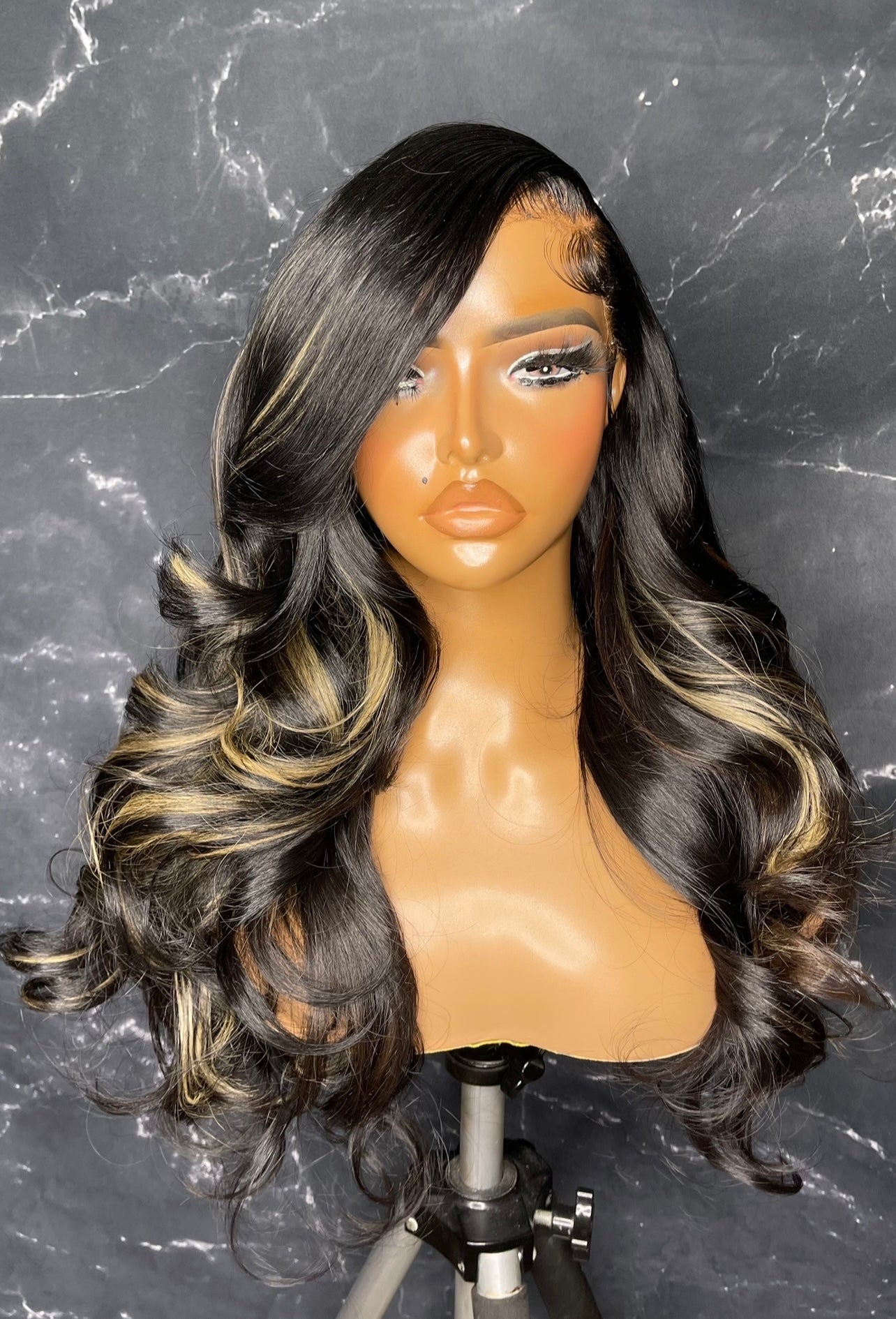 Luxury Starter Wigs Faux Highlights
