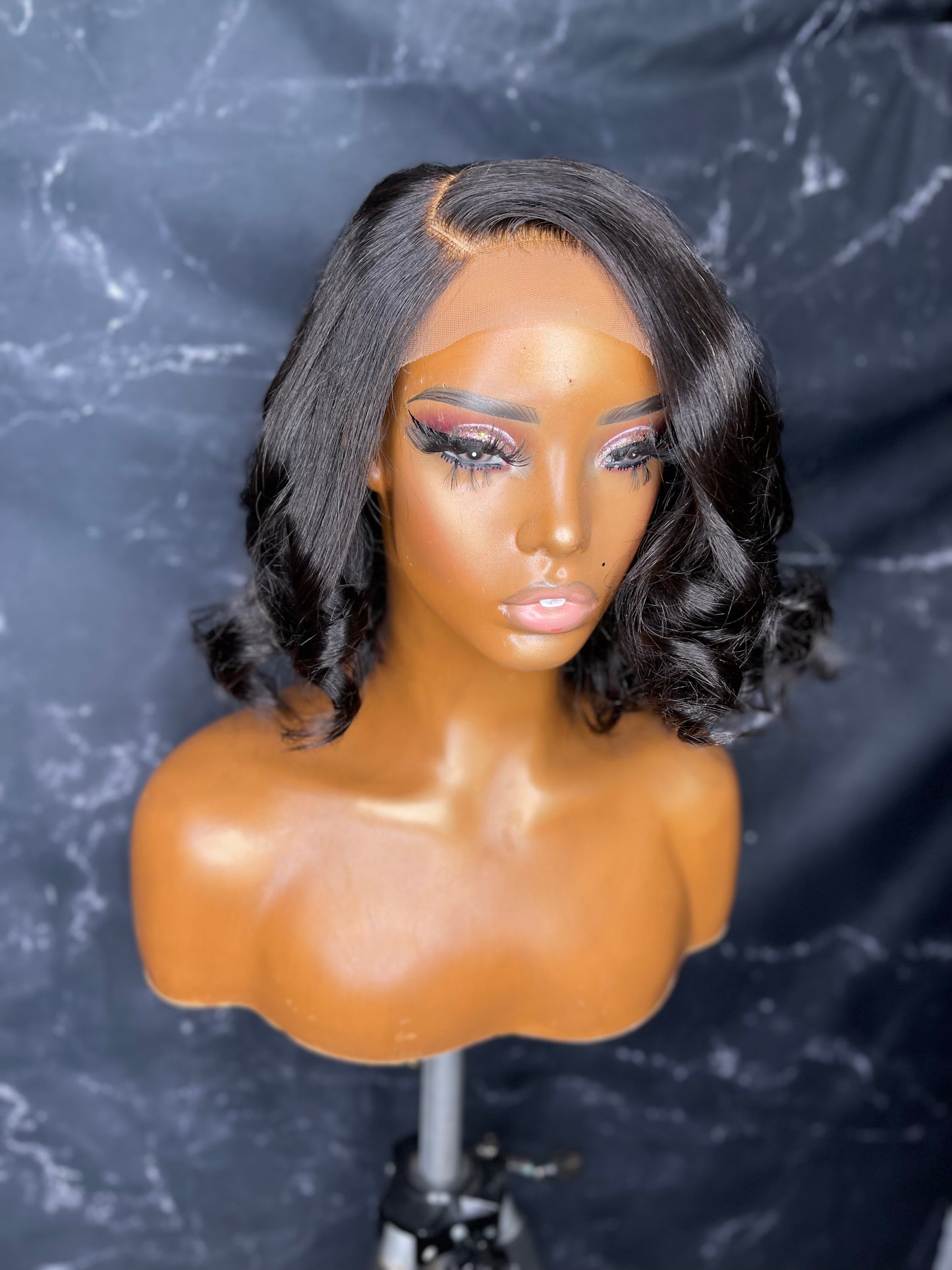 12" Asymmetrical Bob Wig