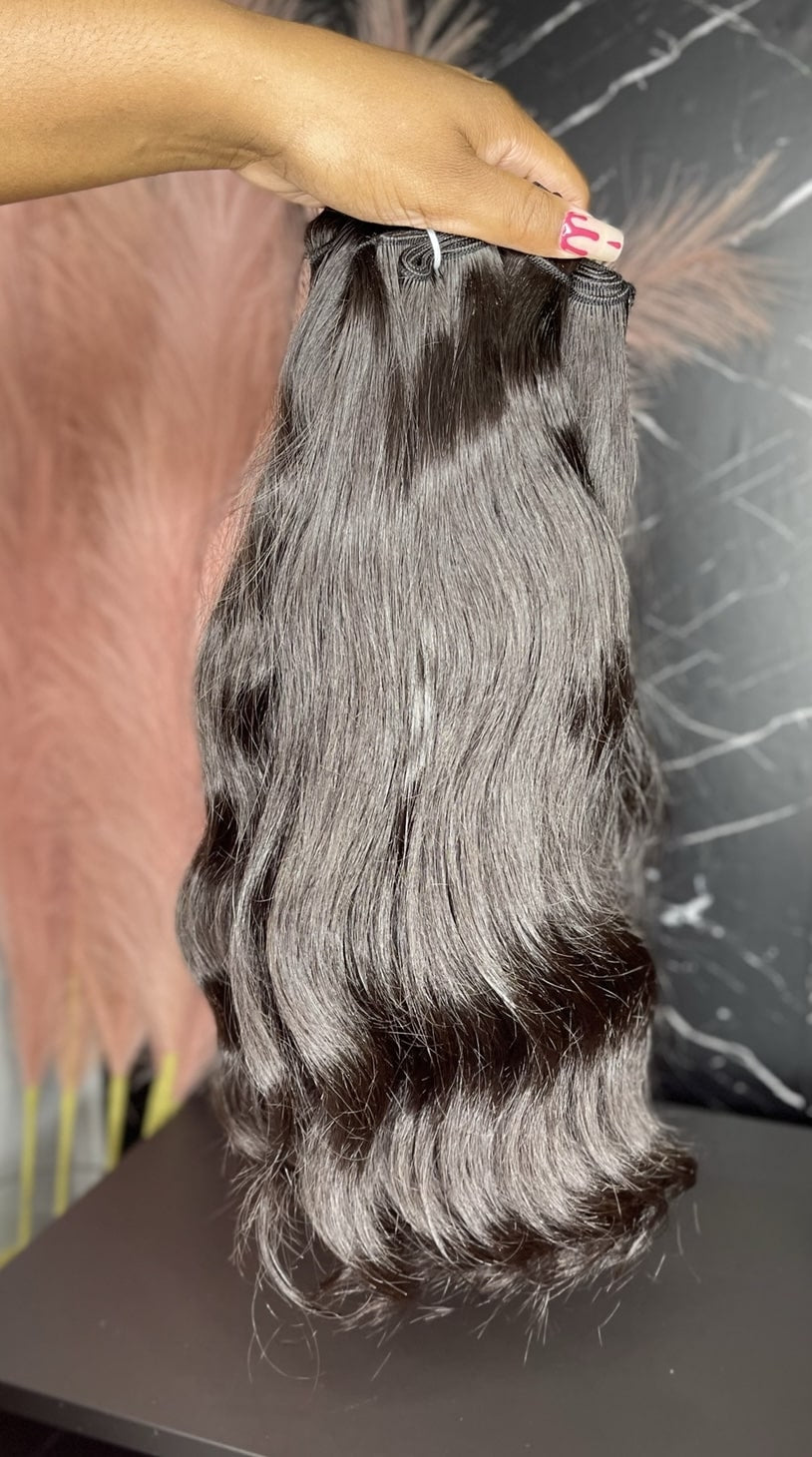 Remeehi Feather Hair Extensions Real Natural Human Hair 100% -Remy