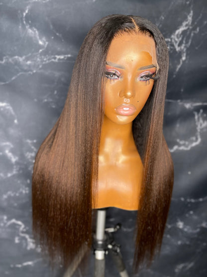 20” Kinky Straight Ombre Wig